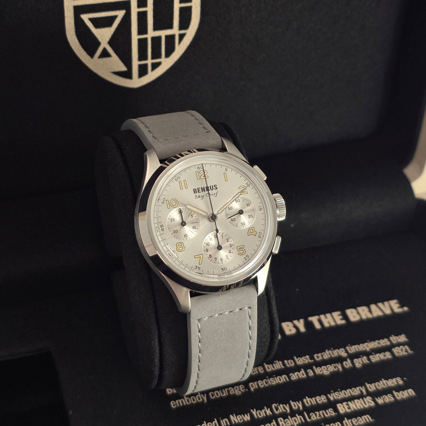 Benrus Sky Chief 36mm Watch Ref. SKY-SS-W-036-01