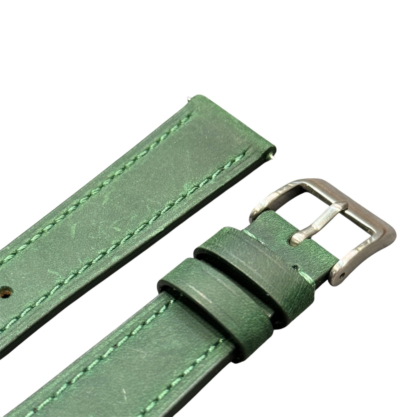 260X - Matt Forest Green calf strap