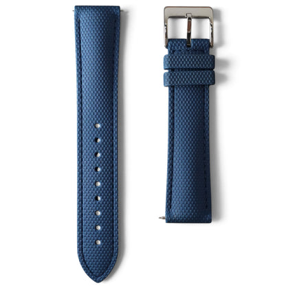 388 - Navy blue weave FKM Rubber strap