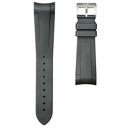 41B -  Black Curve end FKM Rubber strap for BB41