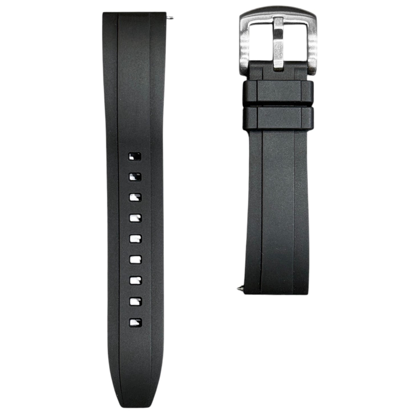 615P - Black FKM Rubber strap