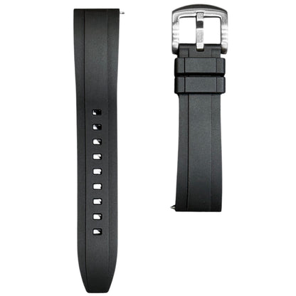 615P - Black FKM Rubber strap