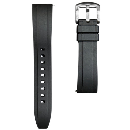 615P - Black FKM Rubber strap