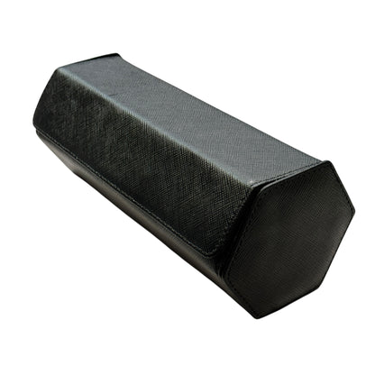 Hexagon Black travel case for 3 watches