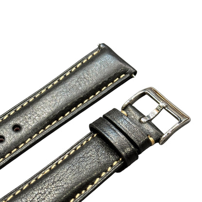 50M - Black with beige stitching