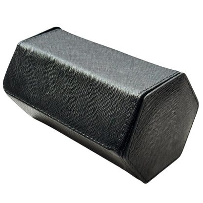 Hexagon Black travel case for 2 watches
