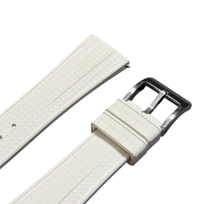 904 - White FKM Rubber strap