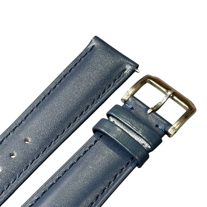 2A -  Dark blue Genuine leather strap