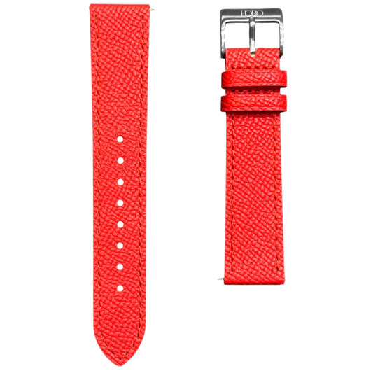 258D - Red Epsom strap