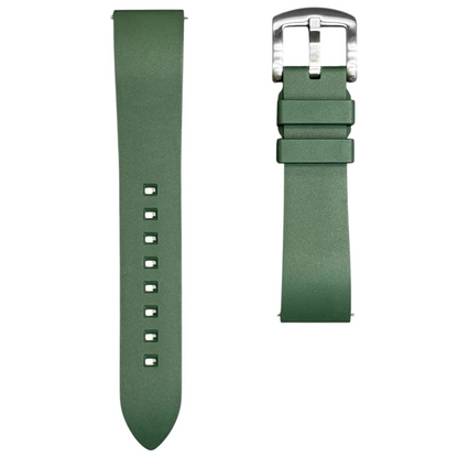 98D - Forest Green Rubber strap