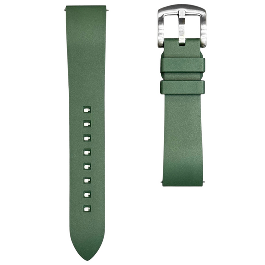 98D - Forest Green Rubber strap