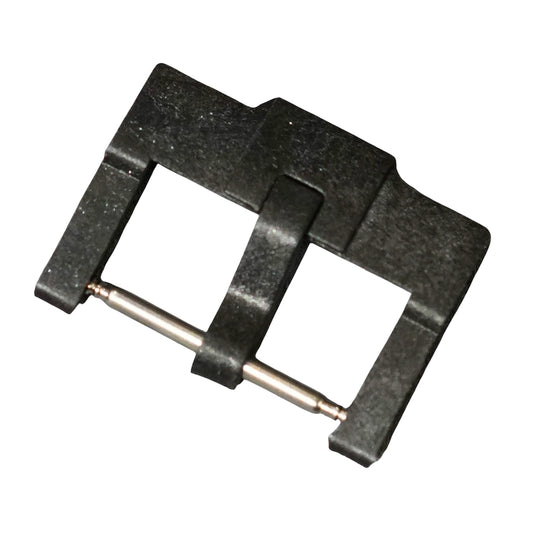 18mm Black Plastic Pin Buckle for Ref.60M/61M Moonswatch rubber strap
