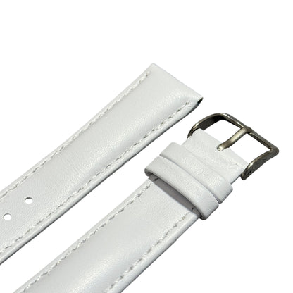 3A - White Genuine leather strap