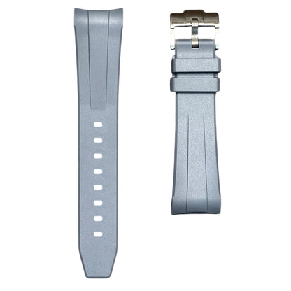 50F - Grey curve end Rubber strap for SW x BP Fifty fathoms