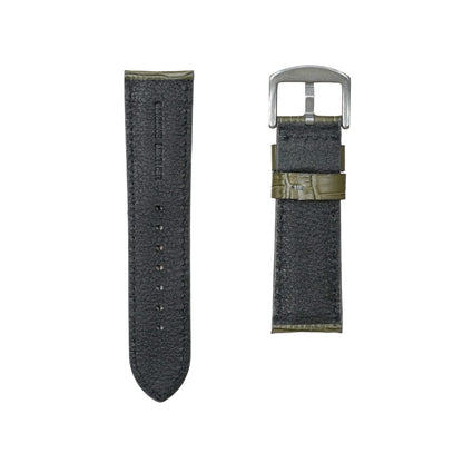 4A -  Greenish grey Genuine leather strap
