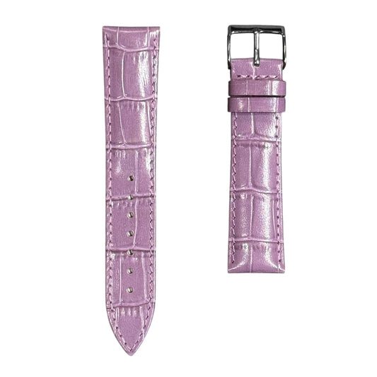 7A - Light purple genuine leather strap