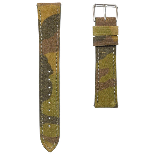 Camouflage Suede strap Green