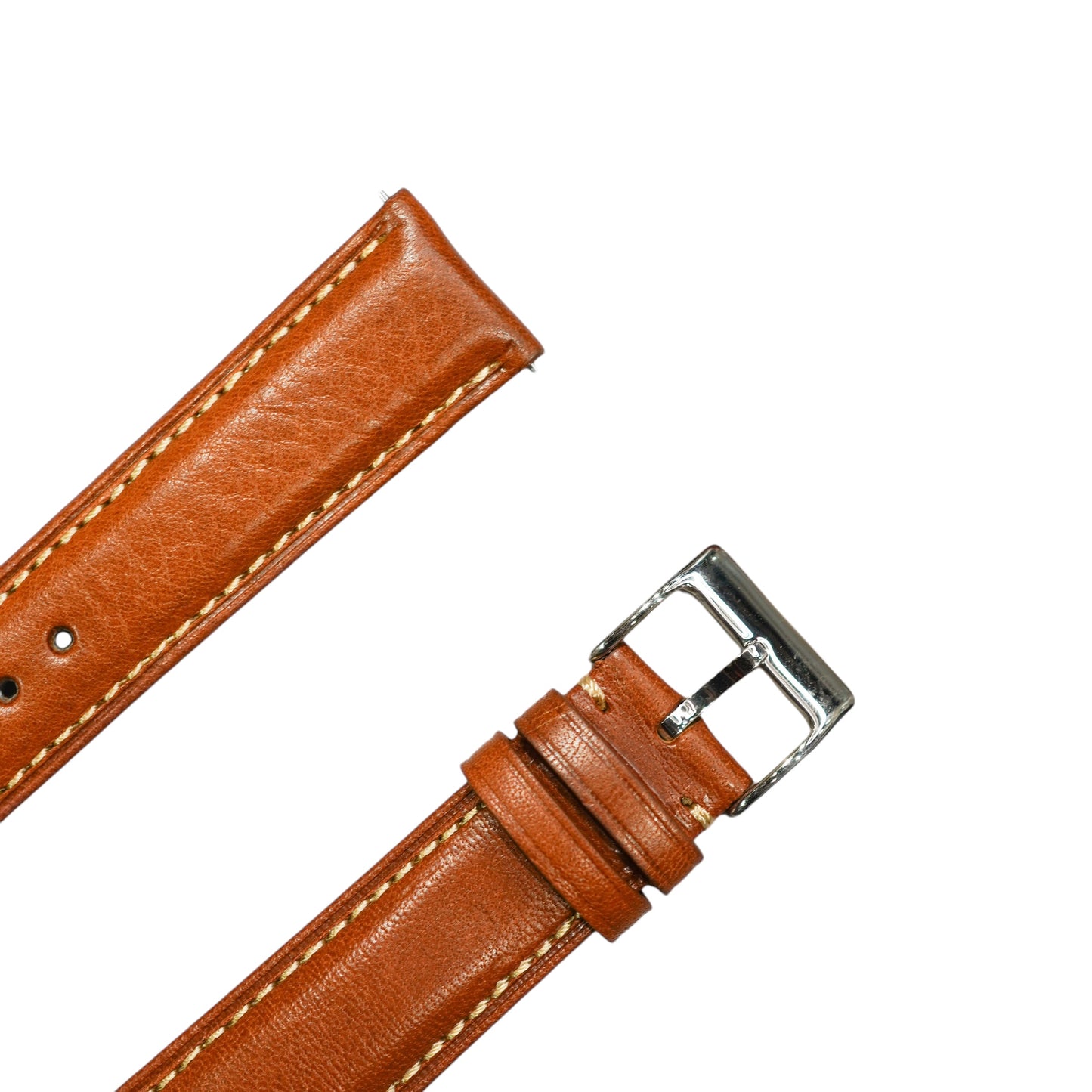 50M - Golden brown with beige stitching