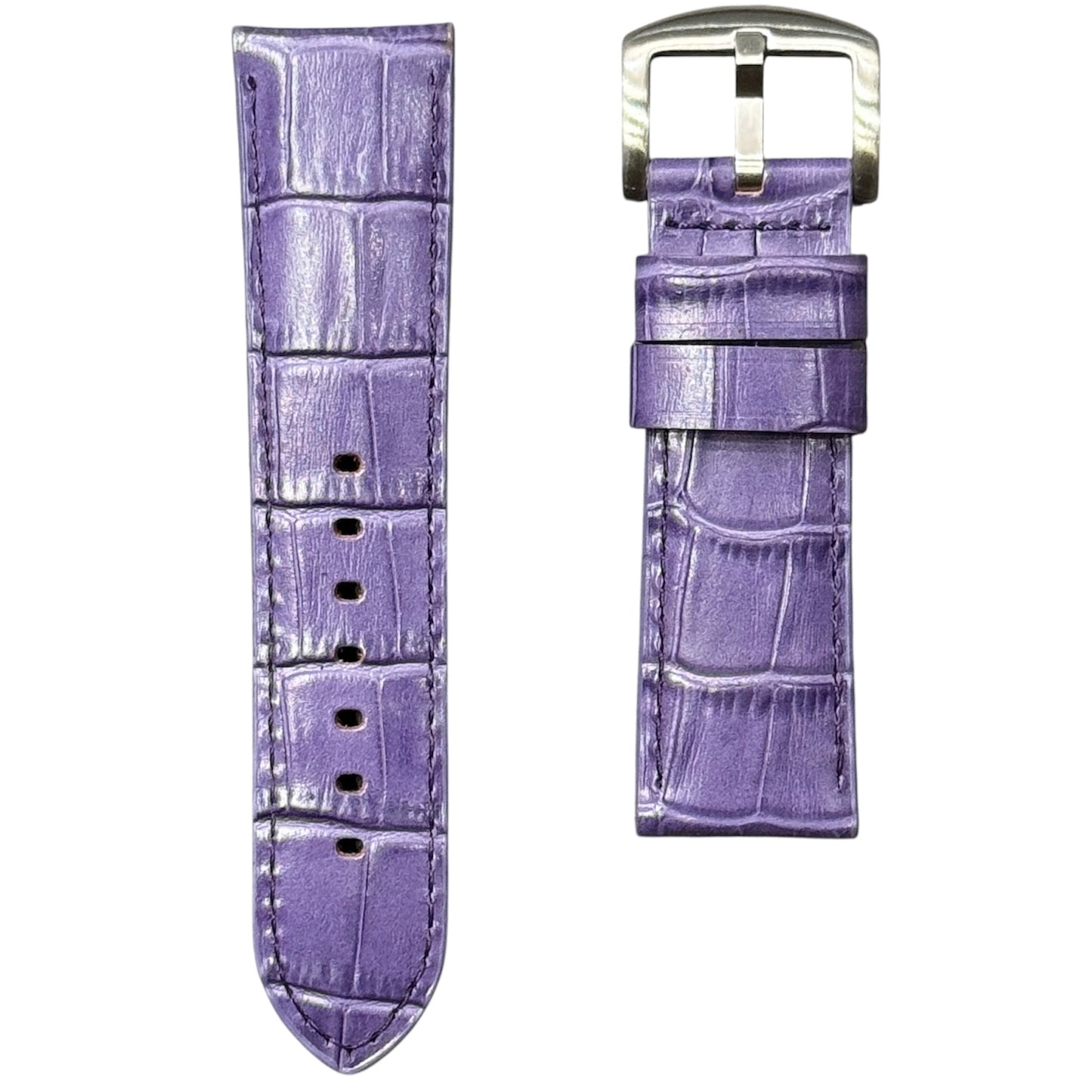 4A -  Purple Genuine leather strap