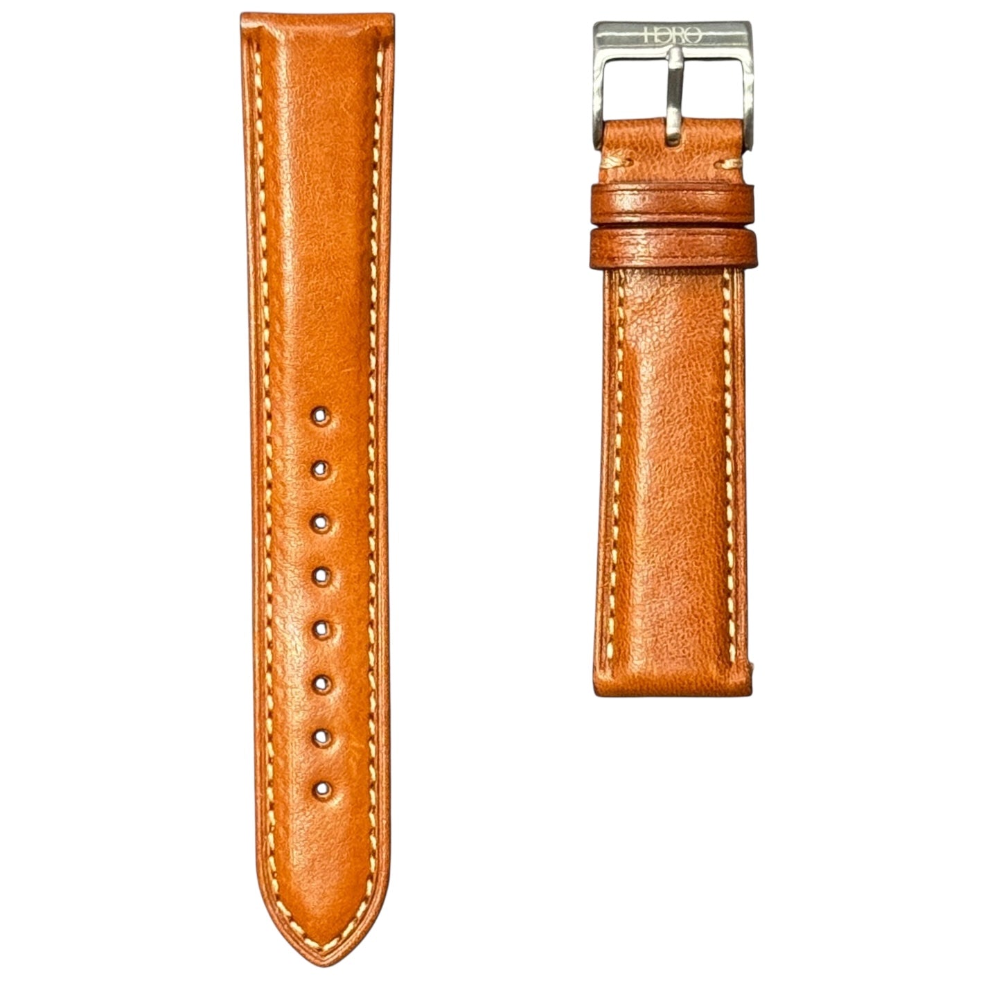 50M - Honey brown with beige stitching