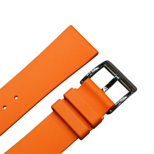 XSFKM - Orange Short length FKM Rubber strap