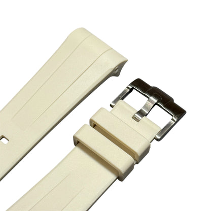 50F - Off white curve end Rubber strap for SW x BP Fifty fathoms