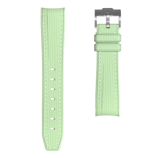 🎁 61M - Rubber strap Lime Green with white stitching (100% off)