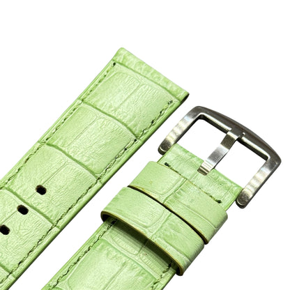 4A -  Lime Green Genuine leather strap