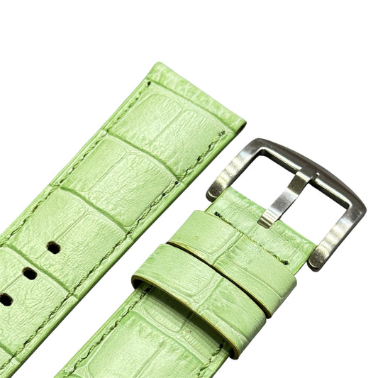4A -  Lime Green Genuine leather strap