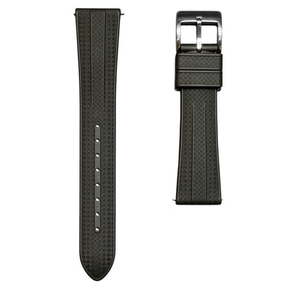 904 - Black FKM Rubber strap