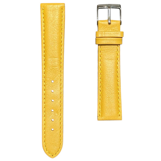 3A - Yellow Genuine leather strap