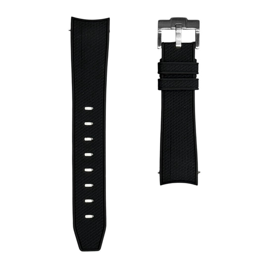 61M - Black Rubber strap