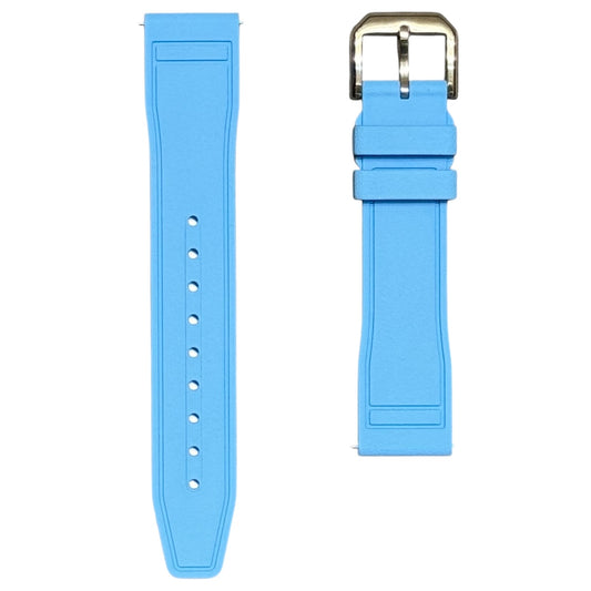 607 - Light blue FKM Rubber strap