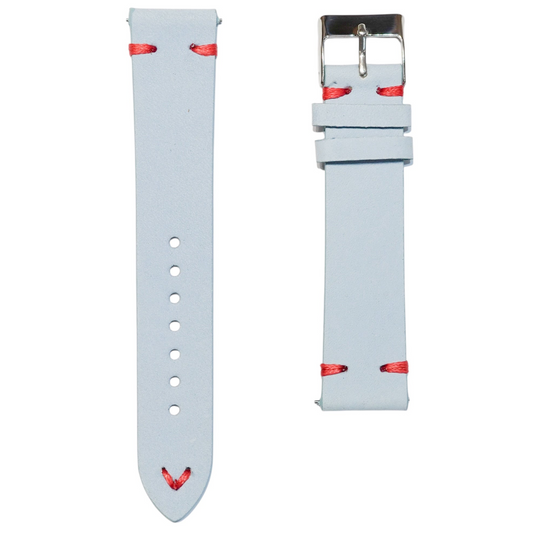 T10 - Sky blue with red stitching