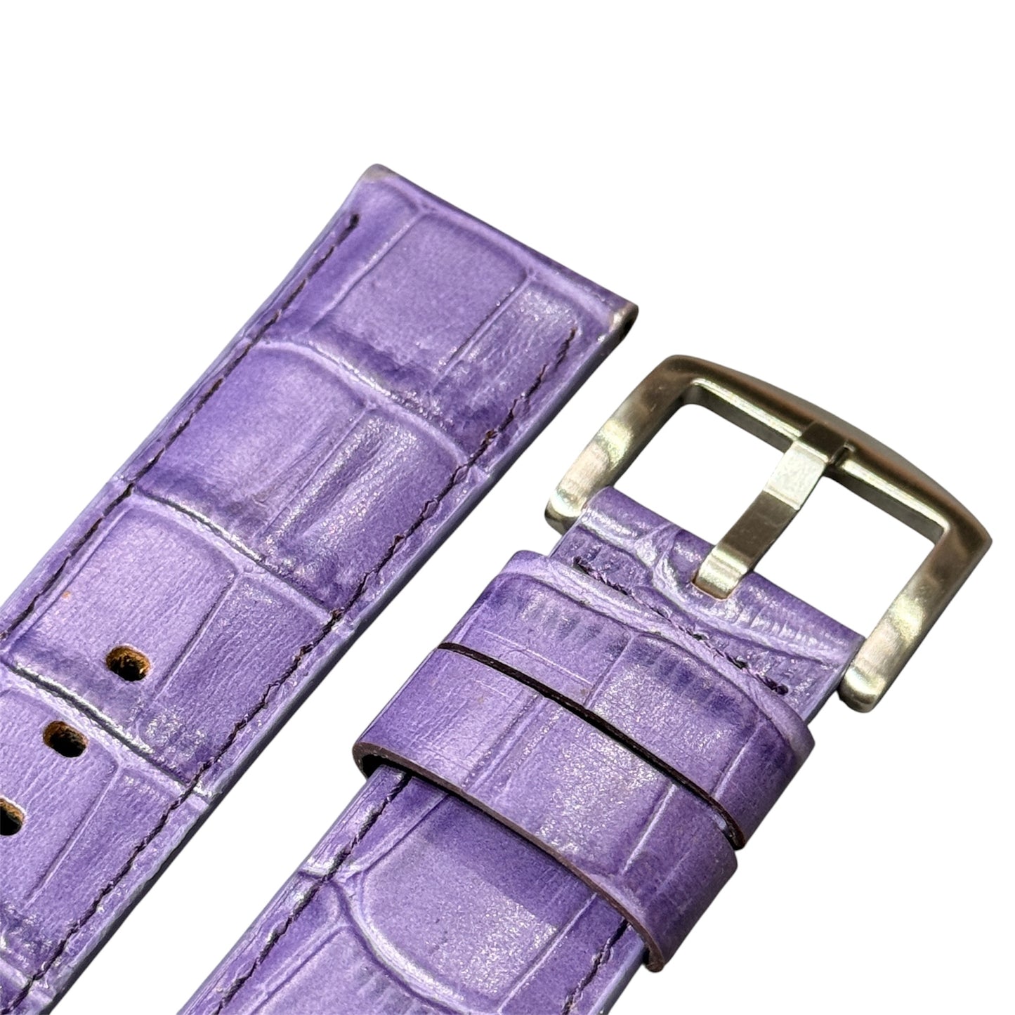 4A -  Purple Genuine leather strap