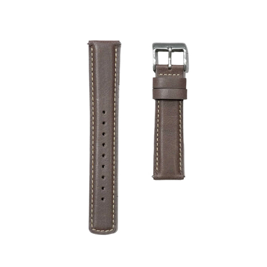 52A - Calf leather strap Choco brown
