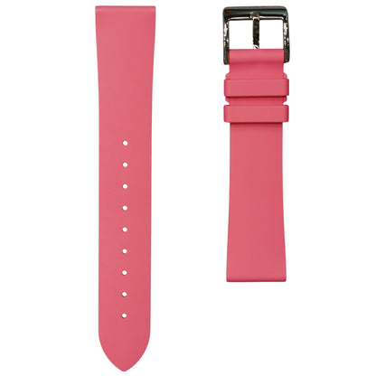 XSFKM - Rose pink Short length FKM Rubber strap