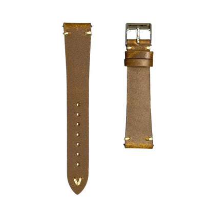 113 - Vintage Brown calf strap