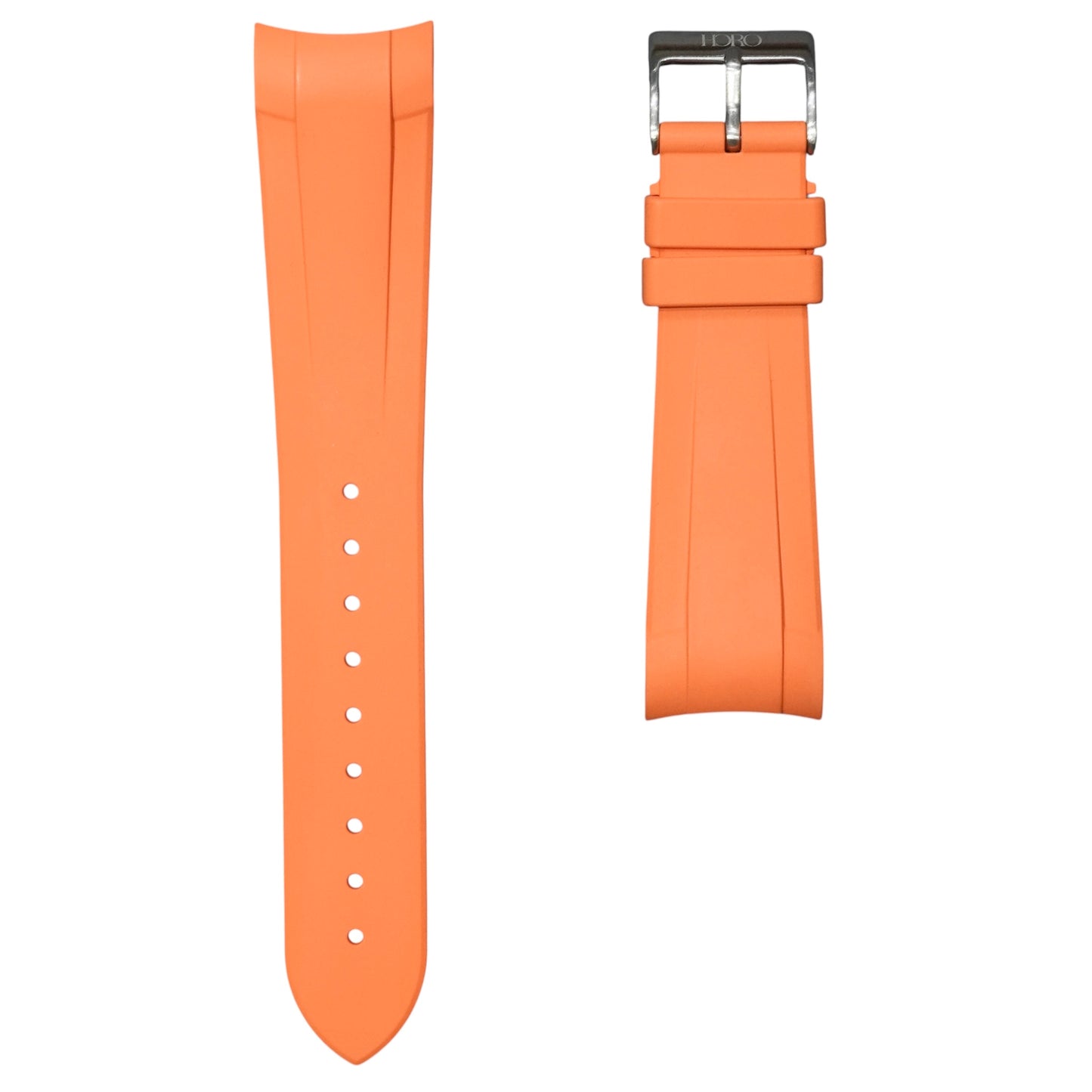 41B -  Orange Curve end FKM Rubber strap for BB41