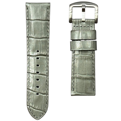 4A -  Cold grey Genuine leather strap