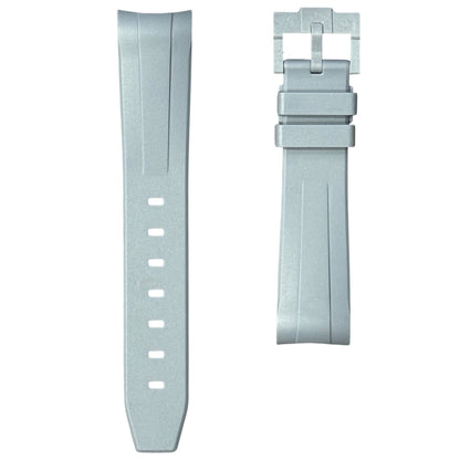 60M - Grey Curve end Rubber strap