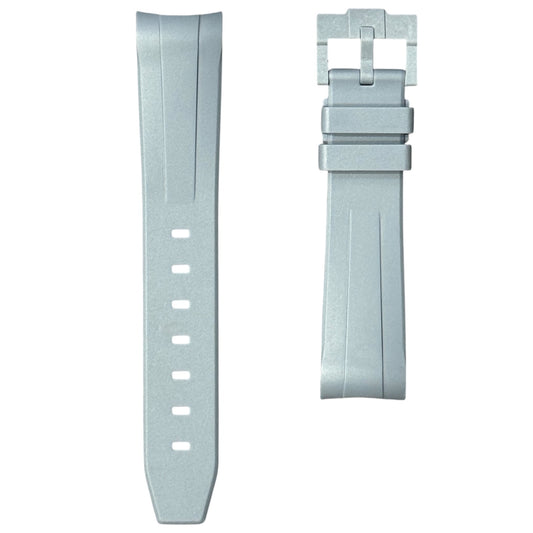60M - Grey Curve end Rubber strap
