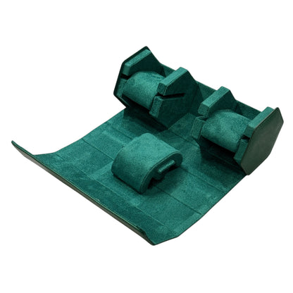 Hexagon Green travel case for 3 watches