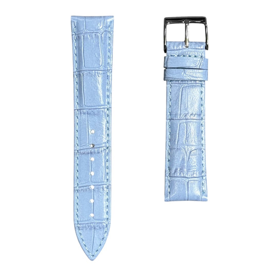 7A - Sky blue genuine leather strap