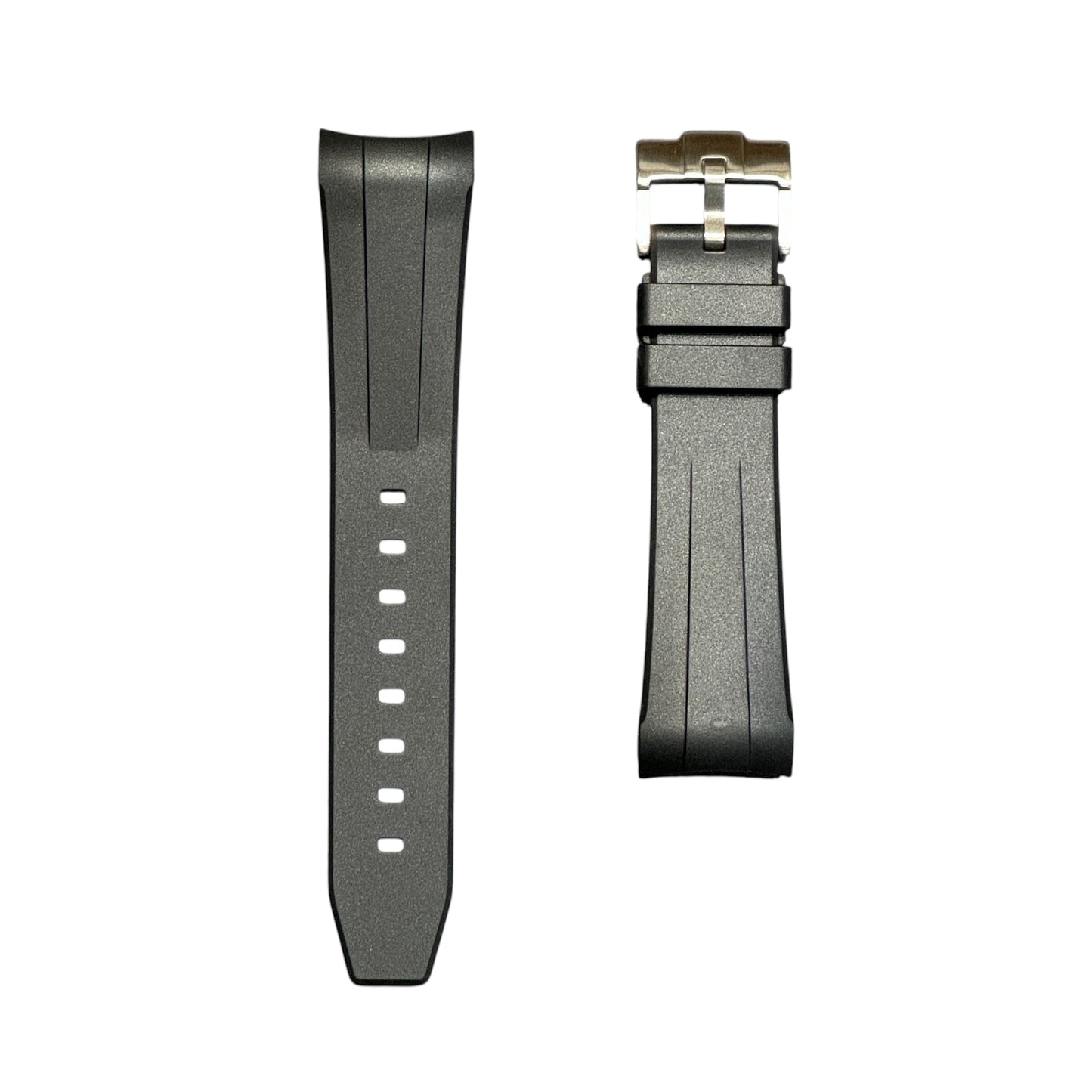 50F - Black curve end Rubber strap for SW x BP Fifty fathoms