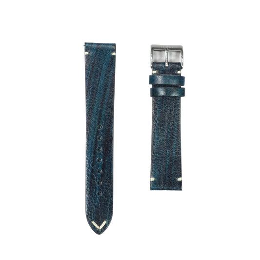 276c - Calf leather strap Blue