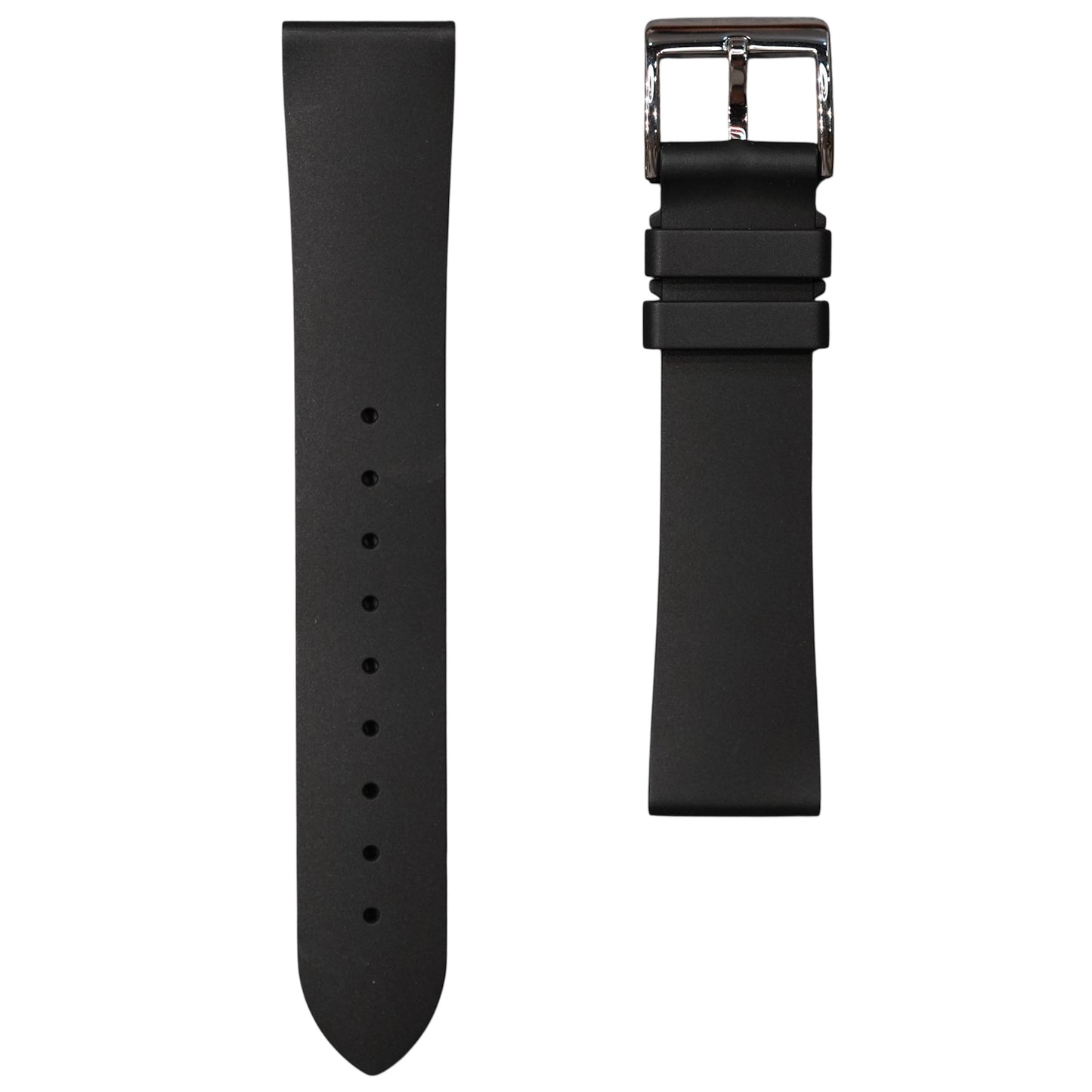 XSFKM - Black Short length FKM Rubber strap
