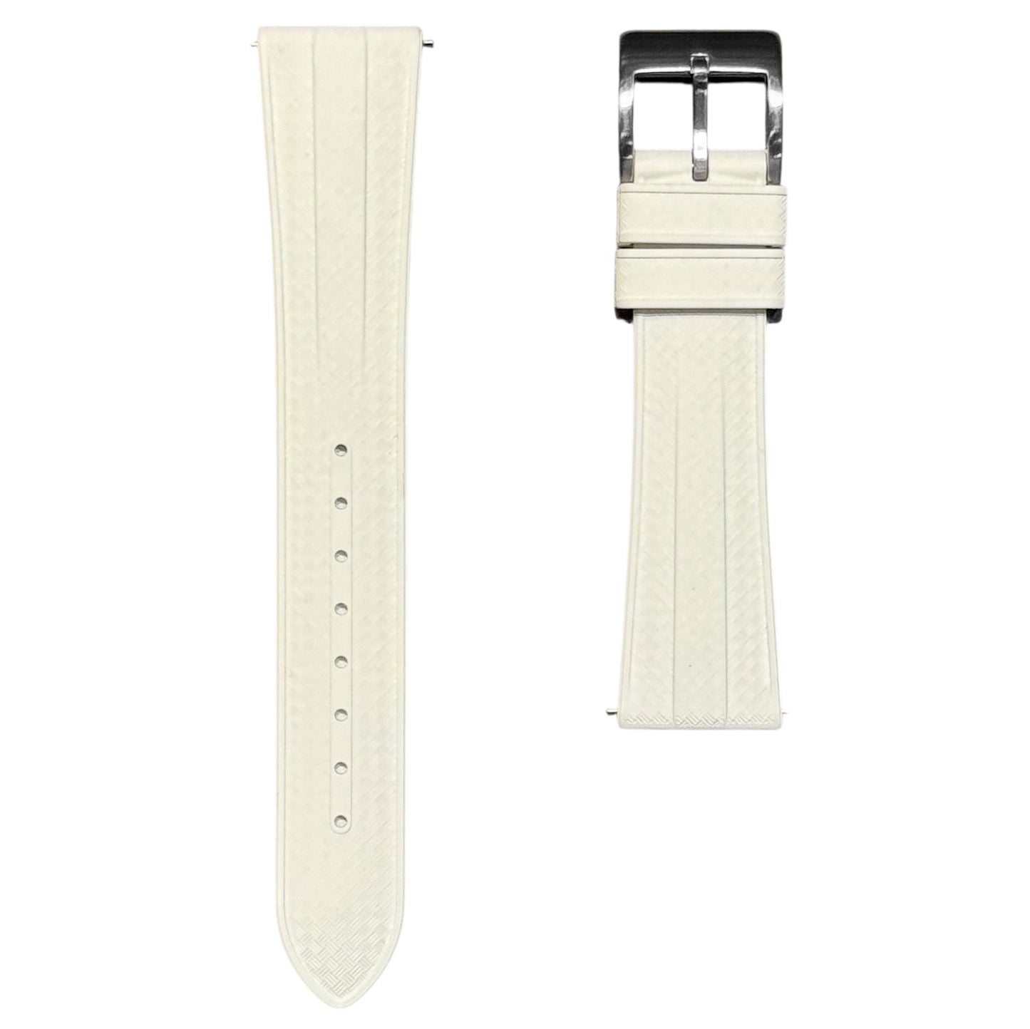 904 - White FKM Rubber strap
