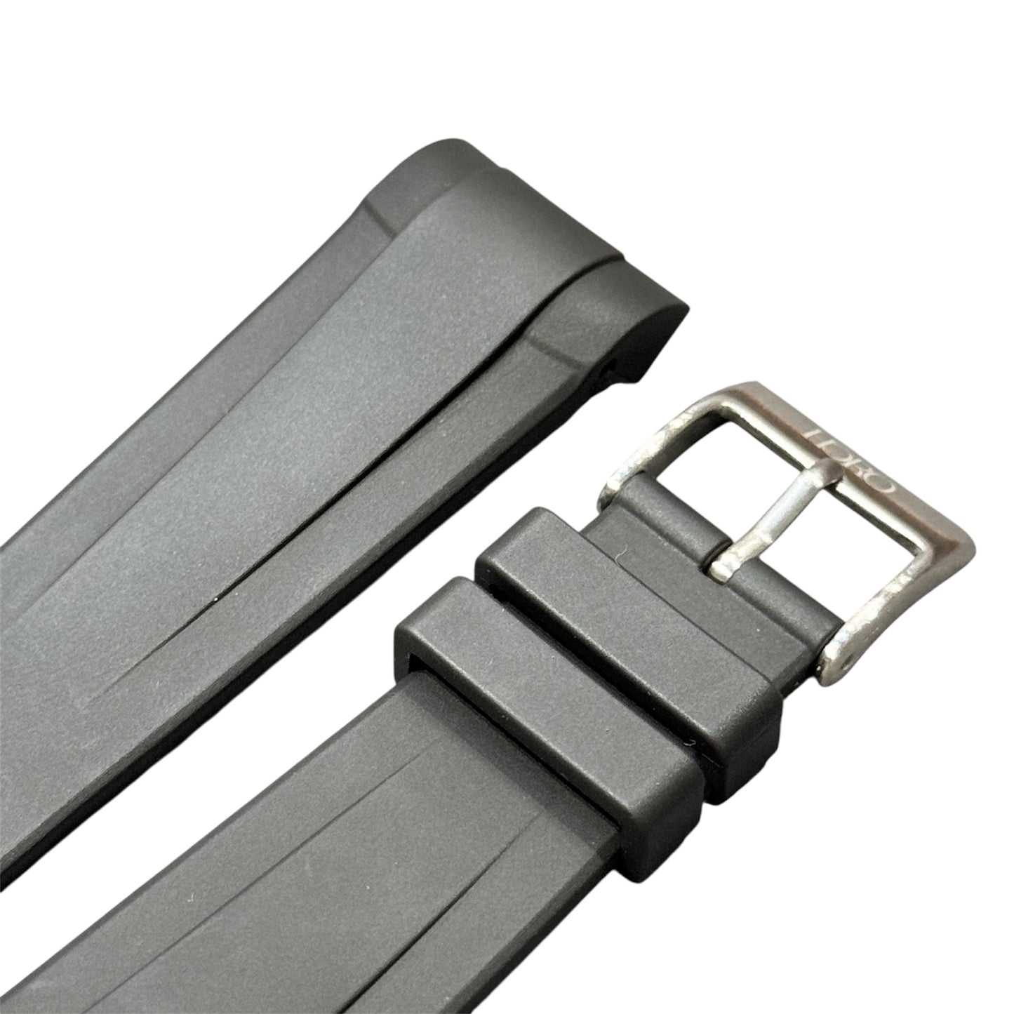 41B -  Black Curve end FKM Rubber strap for BB41