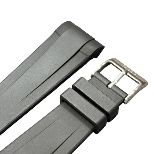 41B -  Black Curve end FKM Rubber strap for BB41